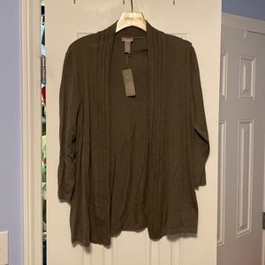 2/$25 Chico’s Green Cardigan